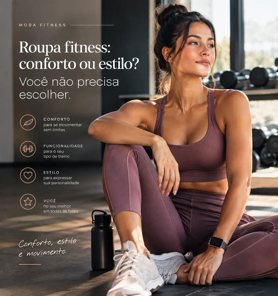 Roupa fitness: conforto ou estilo? Você não precisa escolher