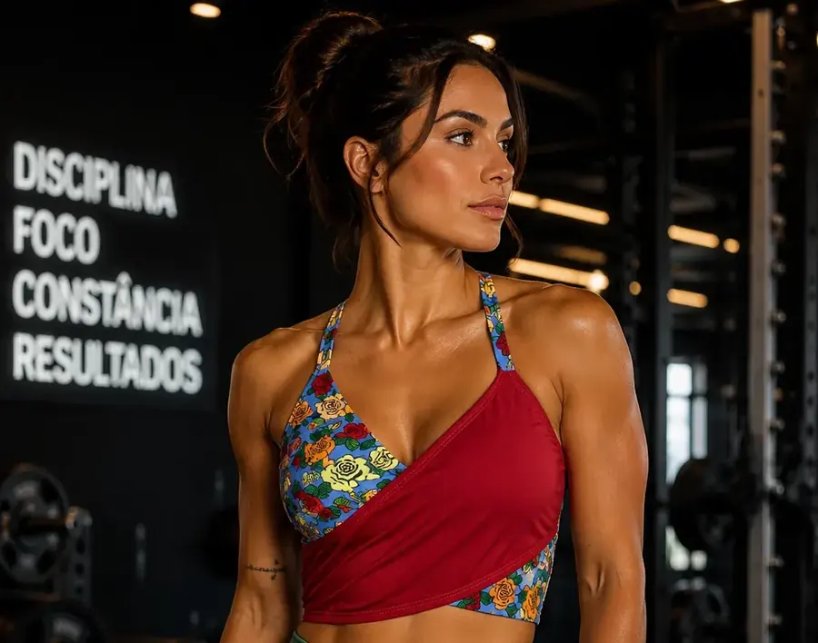Top Flori, top fitness colorido – Turkista