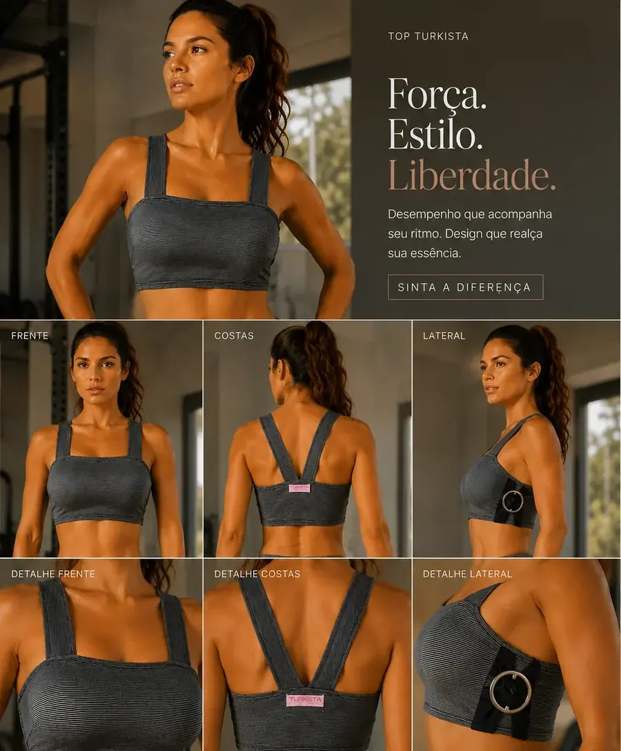 Top Prata, top fitness cinza prateado – Turkista (foto 2)
