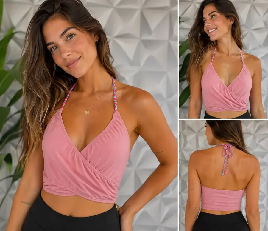 Top Turk Fit Essence, top fitness rosa profundo – Turkista (foto 3)